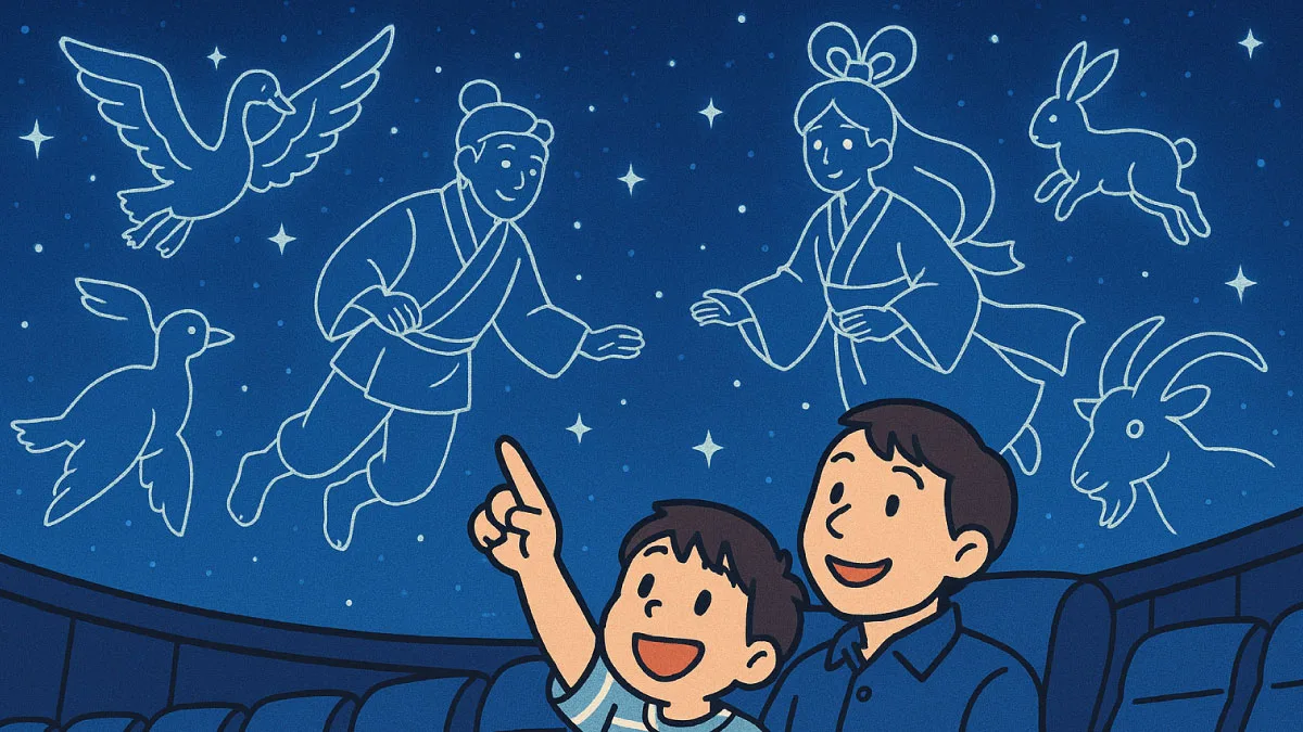 親子で楽しむプラネタリウム体験「ほしぞらどうぶつえん」｜星の文化館で七夕の星空を見よう