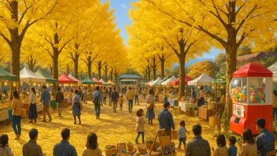 広川いこか祭2025｜太原のイチョウと広川町の魅力満載の秋マルシェ