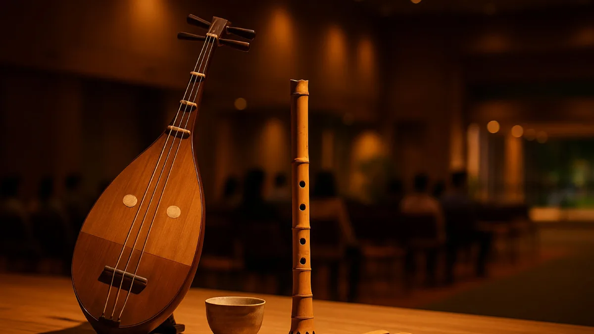 第14回みやまっくすロビーコンサート2025｜筑前琵琶と尺八の世界