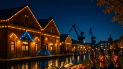 三池港イルミネーション2025｜世界遺産を彩る光