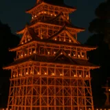 溝口竈門神社千灯明祭2026のイメージ画像（実際の公演を撮影した写真ではありません）