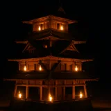 溝口竈門神社千灯明祭2026のイメージ画像（実際の様子を撮影した写真ではありません）