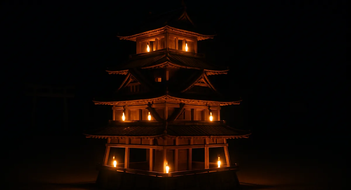 溝口竈門神社千灯明祭2026｜筑後市・櫓に灯る夜